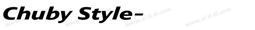 Chuby Style字体转换